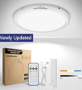 Aggforbl 10,000mAh Rechargeable Ceiling Light with Remote, Wireless Waterproof Shower Lights 3000...