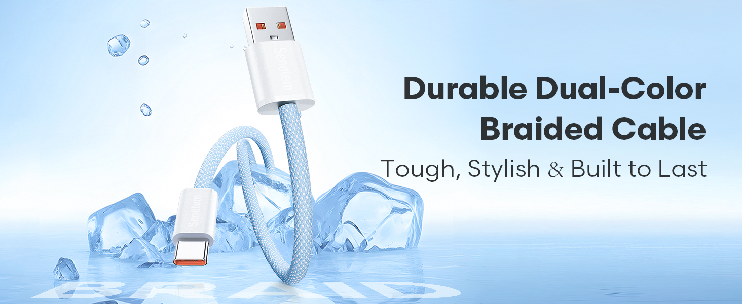 Durable Dual-Color Braided Cable Tough, Stylish &amp;amp; Built to Last