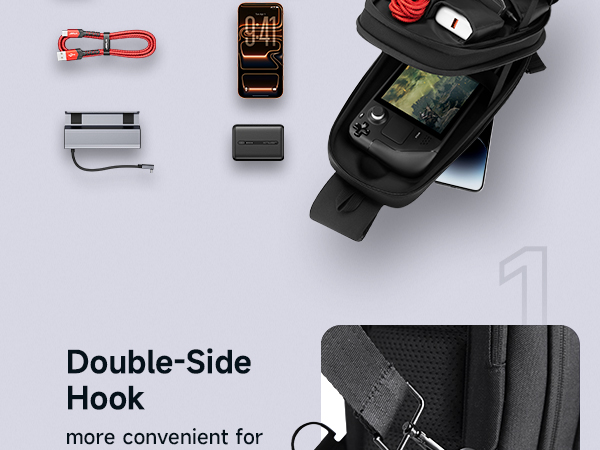 Sling Bag for Steam Deck (OLED)/ROG Xbox Ally X (2025)/Xbox Ally/ROG Ally (X)