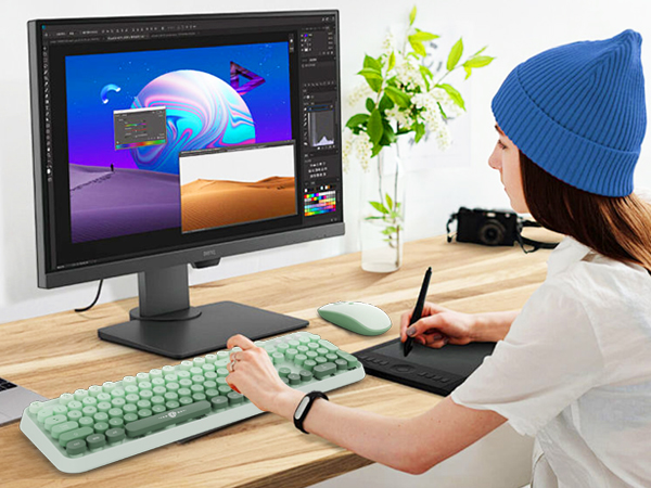 cute wireless keyboard and mouse