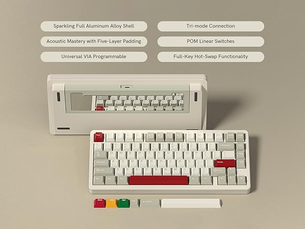 Full Aluminum Alloy 75% Keyboard