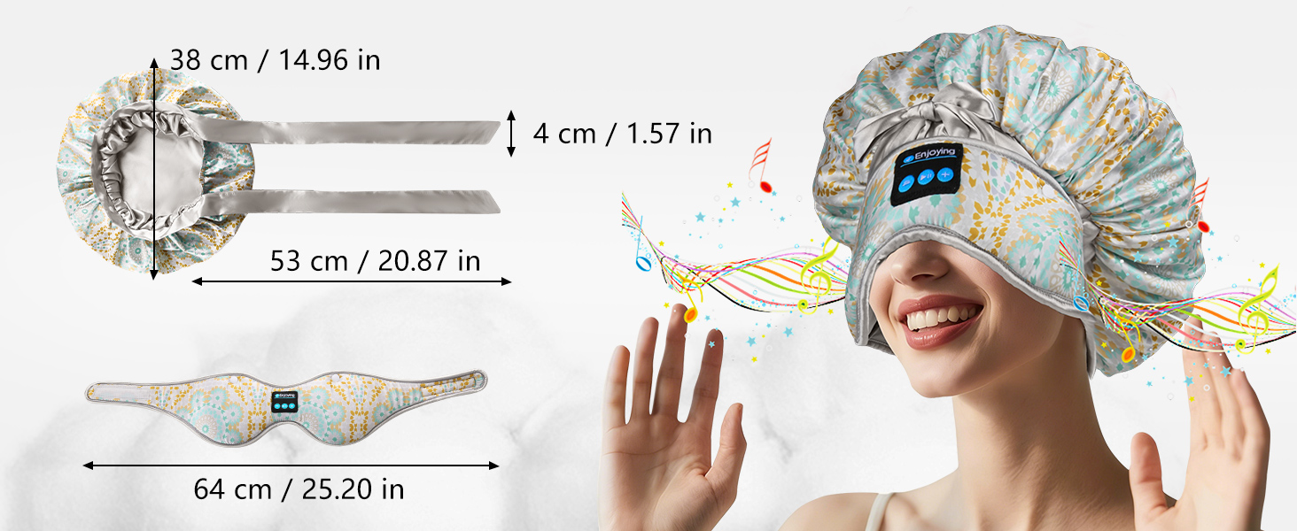 bonnet with bluetooth sleep mask