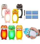 Hilngav 8 Pack Small Mini LED Flashlight - Cute Animal Flashlight - 2 in 1 Lantern Flashlight Chr...