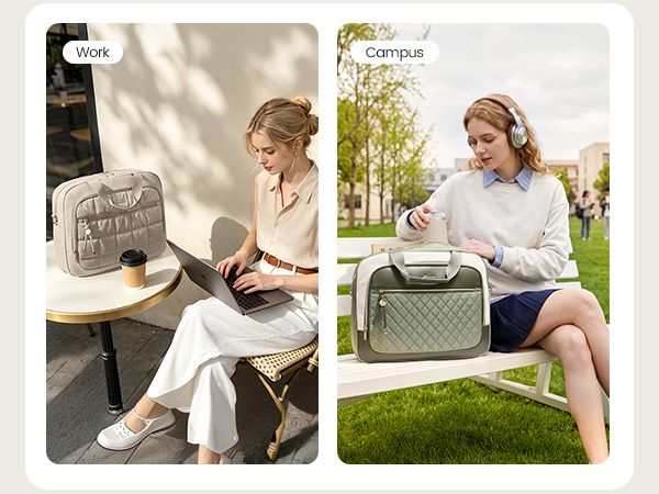 LOVEVOOK Laptop Briefcase for Women, Computer Messenger Shoulder Bags 