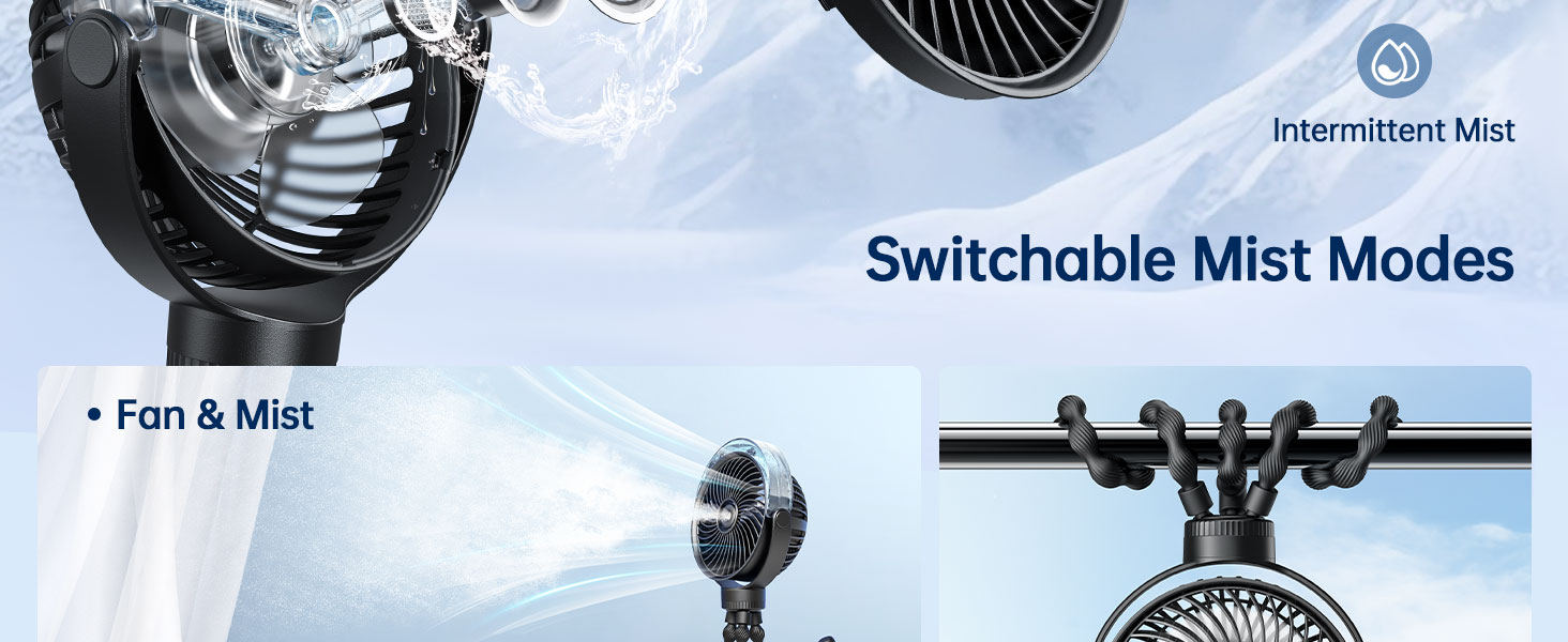 portable misting fan