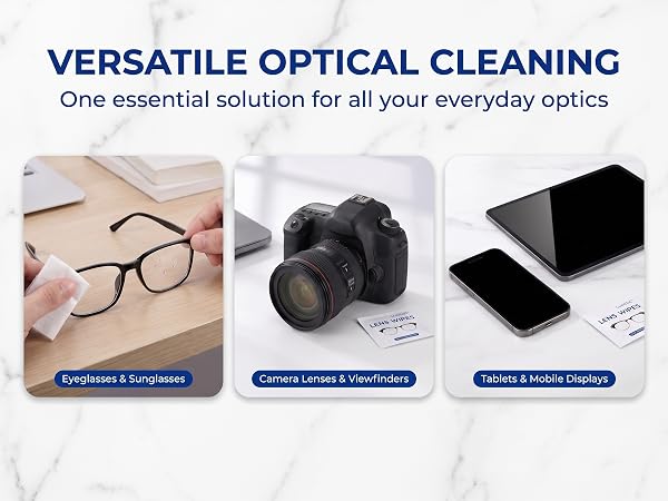 Versatile optical cleaning