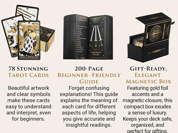 tarot deck with guide book wyspell tarot cards tarot deck oracle cards tarot cards for beginners