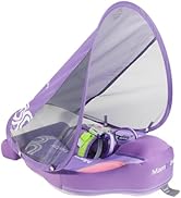 2024 Newest Mambobaby Baby Pool Float with Canopy &amp; Tail Mambobaby Baby Swim Float Non-Inflatable...