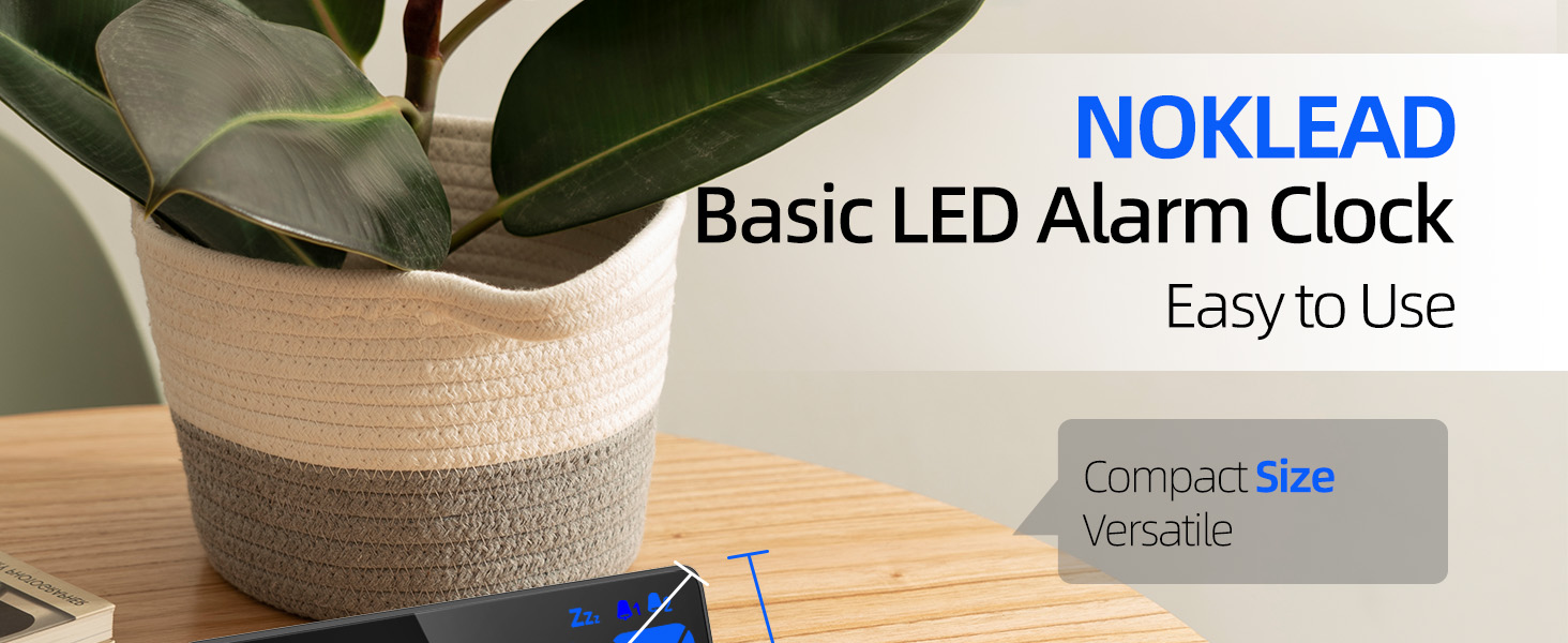 NOKLEAD Basic LED Alarm Clock