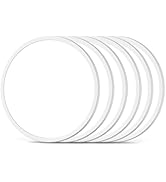 6-Pack 12 Inch Flush Mount LED Ceiling Lights, 24W 3200LM Super Slim Round Light Fixtures, 3 Colo...