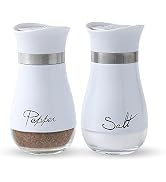 Lonffery Salt and Pepper Shakers Set - Salt Containers for Gifts, Kitchen Decor, Home, RV, Camp, ...