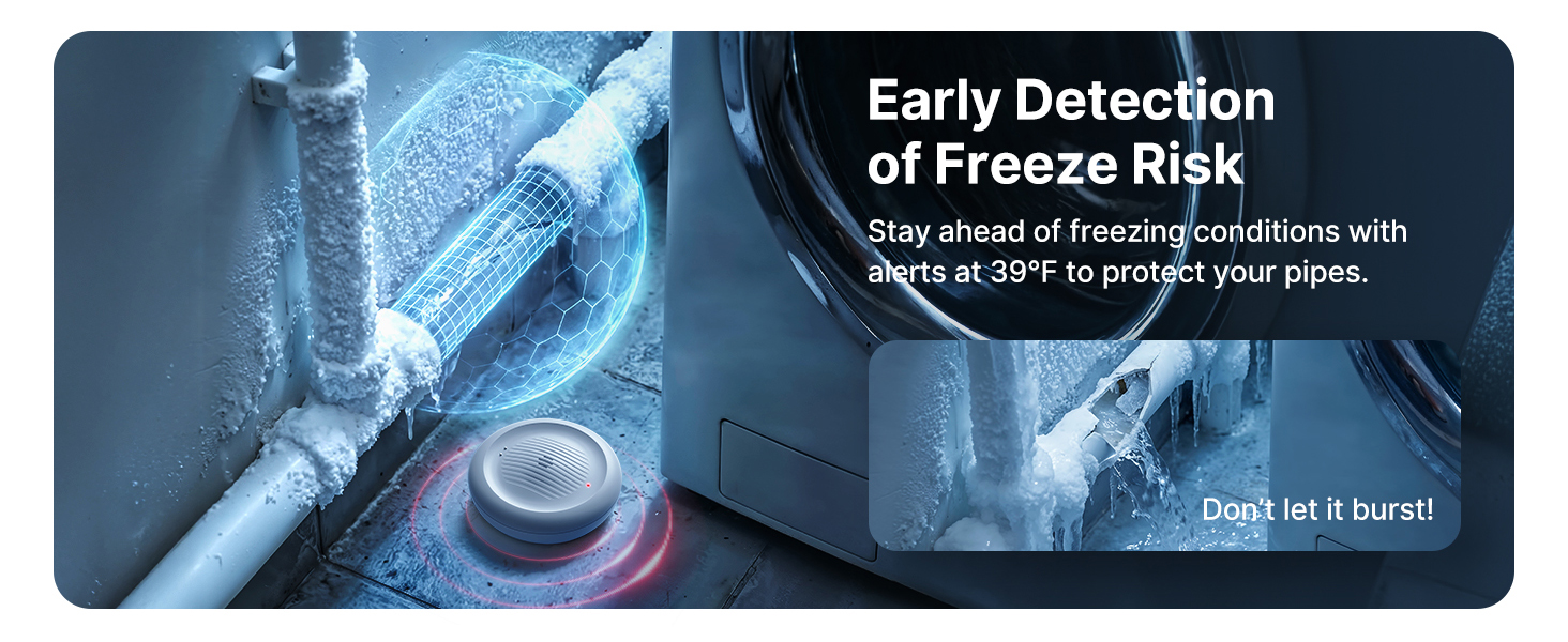 Water leak detectors for home, water sensor alarm leak detector, water alarm leak detector