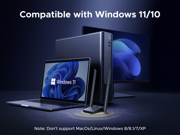 usb wifi adapter dual-band laptop wide range windows internet adaptor wlan adapter