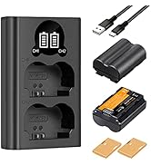 K&amp;F CONCEPT NP-W235 Battery Charger Set for Fujifilm XT5, 2-Pack 2200mAh NP W235 Battery and Dual...