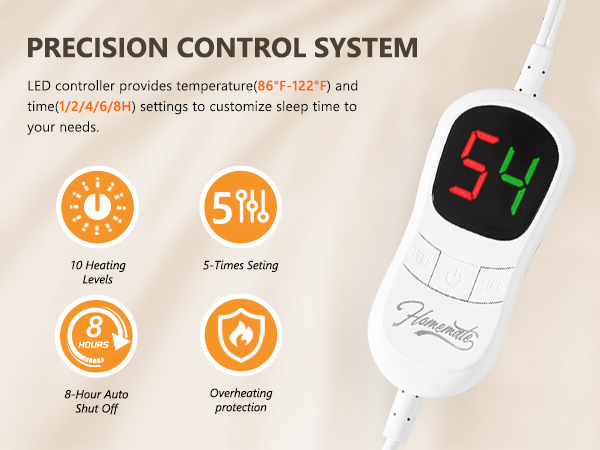 heated blanket use NTC overheating protection technology