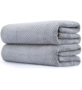 Extra Large Bath Towel Set of 2 (35"x70"),Oversized Bath Sheet Super Soft Highly Absorbent Jumbo ...