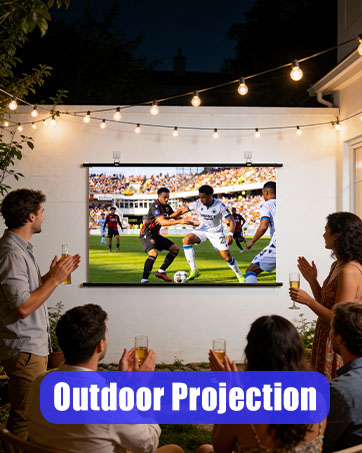 Outdoor projector screen