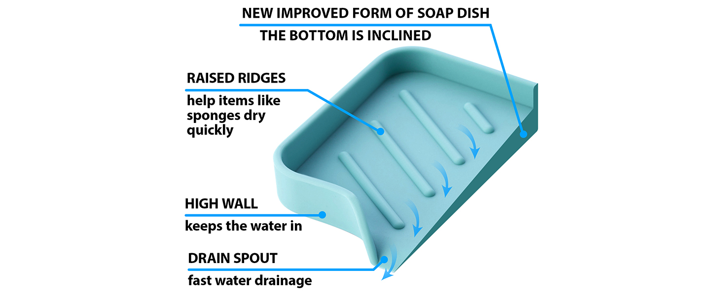 SOAP DISH, SOAP HOLDER, BAR SOAP HOLDER, soap tray, self draining silicone soap dish