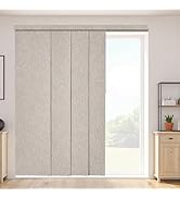 VEVOR Panel Track Blinds, Extendable Track from 45.8 in to 86 in W, Trimmable Panel Curtains Up t...