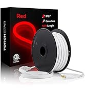 TORCHSTAR Premium 50ft LED Neon Rope Light, Valentine's Day Decoration, Outdoor IP67 Waterproof, ...