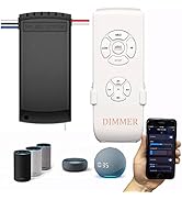 Universal Smart WiFi Ceiling Fan Remote Control Kit, Compatible with Alexa, Google Assistant and ...