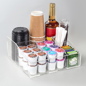 coffee station organizer for countertop