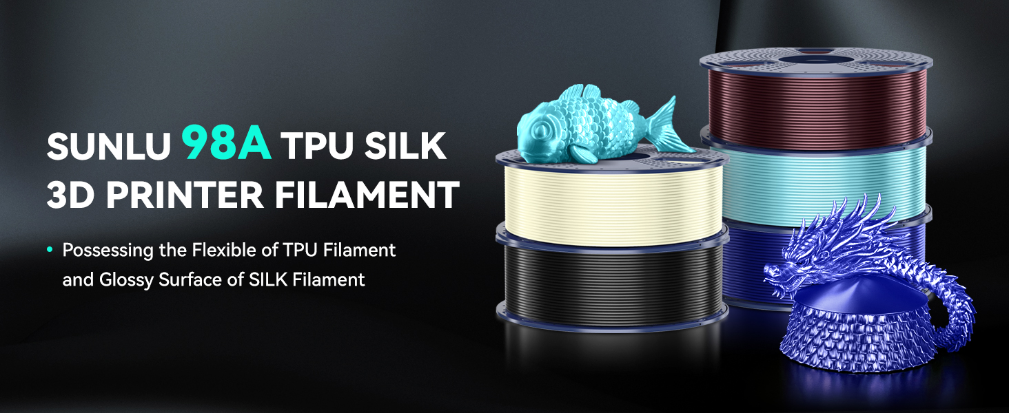 tpu 3d printer filament silk filament tpu silk filament 1.75mm silk pla filament 95a tpu