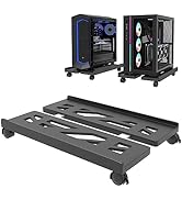 PC Stand, Mobile CPU Stand for Floor, Adjustable CPU Rolling Stand, Under Desk Computer Tower Sta...