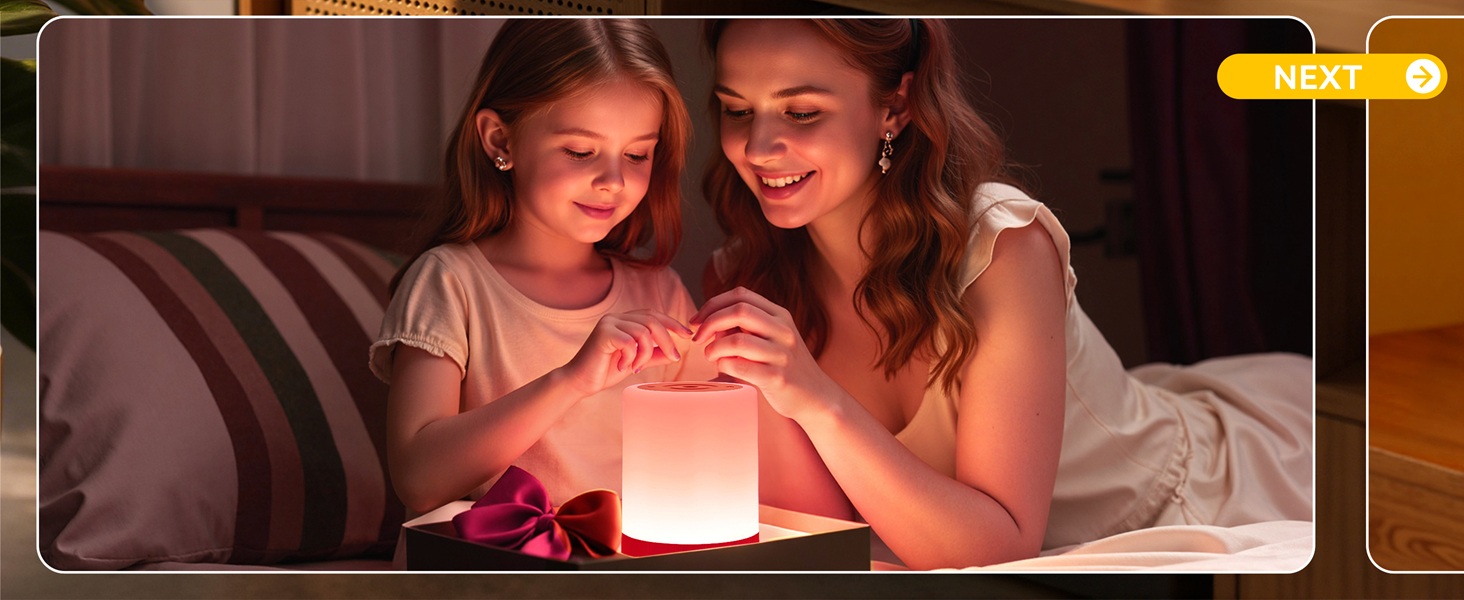 Auxmir Portable Rechargeable Bedside Table Lamp