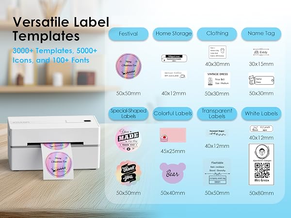 Y813BT Thermal Shipping Label Printer