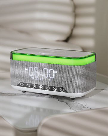Wireless Charging Alarm Clock Speaker