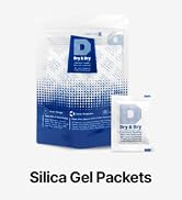 Dry &amp; Dry 5 Gram [50 Packets] Premium Pure and Safe Silica Gel Packets Desiccant Dehumidifiers, S...