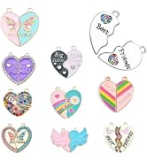 Bulk Gold Enamel Charms for Jewelry Making, Colorful Metal Charms Pendant for Bracelet Necklace a...