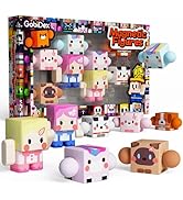 GobiDex 8PCS Magnetic Figures Playset Rotatable Animal &amp; Character Toys for Kids, Toddlers Sensor...