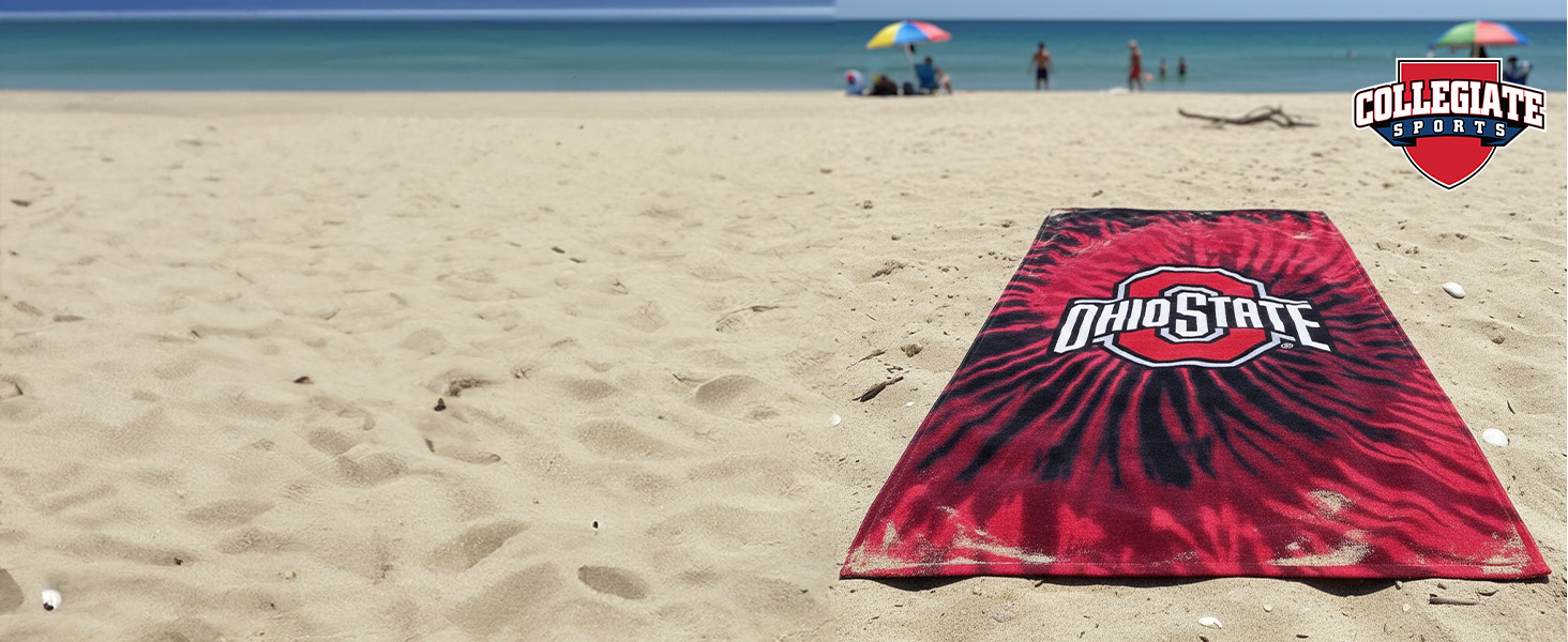 officially licensed College NCAA beach towel