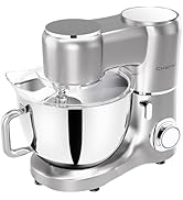 CKEMU Stand Mixer, 9-Quart Stainless Steel Bowl, 660W Professional Power, Multiple Speed Options,...