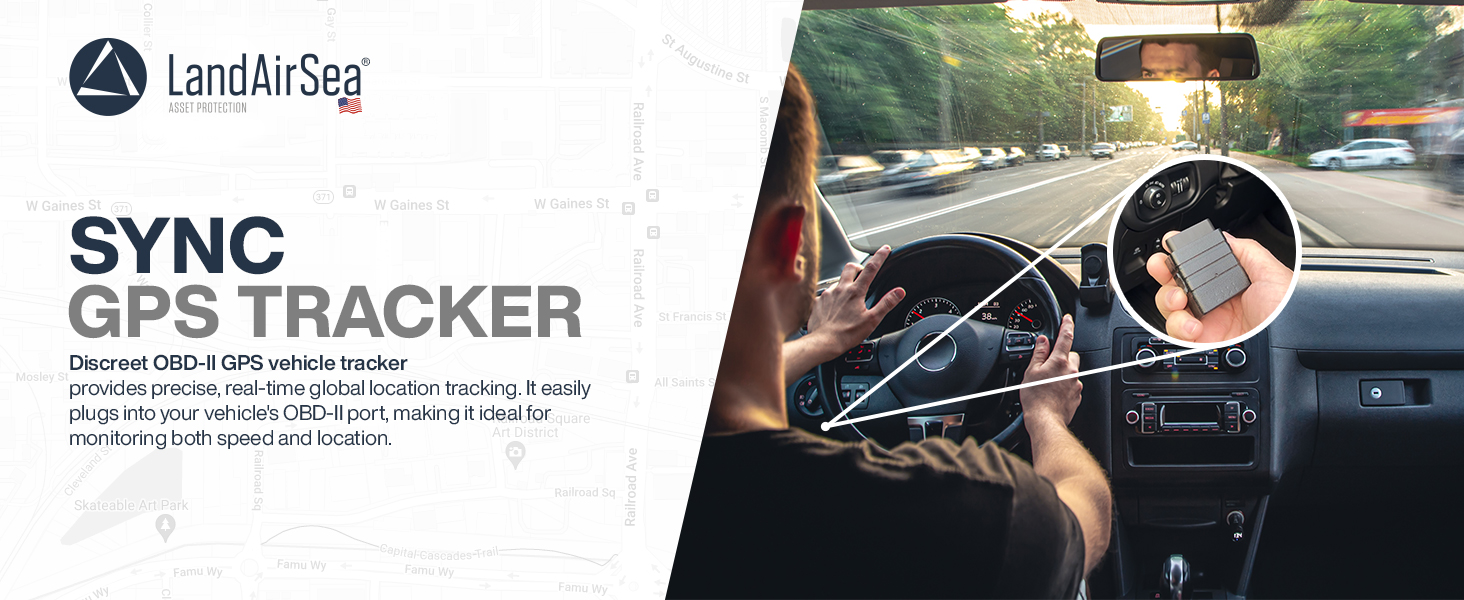 SYNC GPS Tracker – Discreet OBD-II GPS vehicle tracker provides precise, real-time global locations.