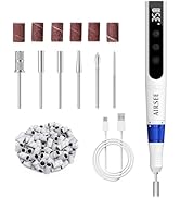 AIRSEE Master Cordless Electric Nail Drill Machine, 35000 RPM Stepless Speed, Professional Rechar...