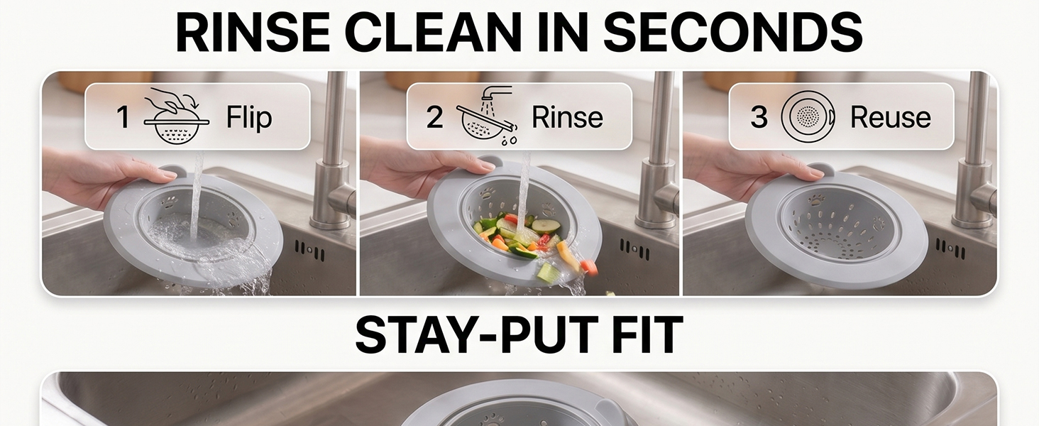 Silicone Sink Strainer