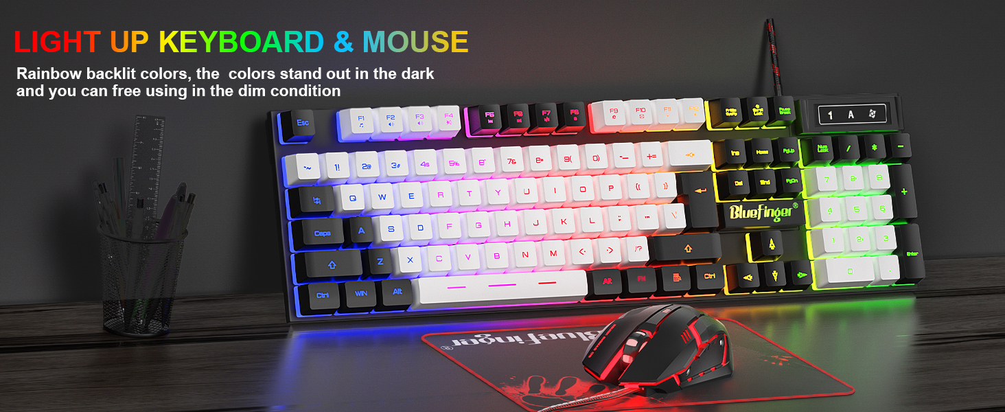light up keyboard and mouse