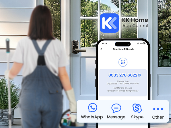 deadbolt smart door lock with handle