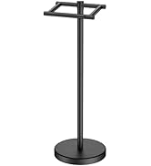 FORIOUS Freestanding Toilet Paper Holder (Matte Black)