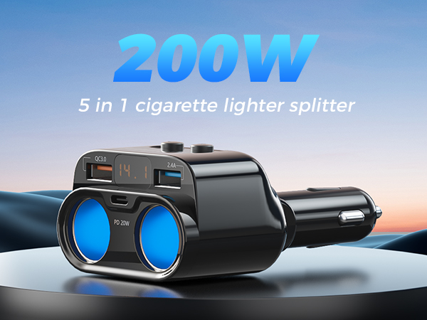 Cigarette Lighter Splitter
