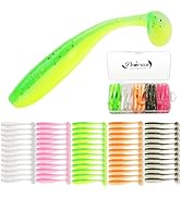 Dovesun Crappie Lures Kit, Fishing Soft Plastic Lures Crappie Walleye Trout Bass Fishing Baits 1....