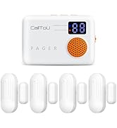 CallToU Door Sensor, Potable Door Alarms when Opened, Door Chime with 2 Chime Adjustable Vibratio...