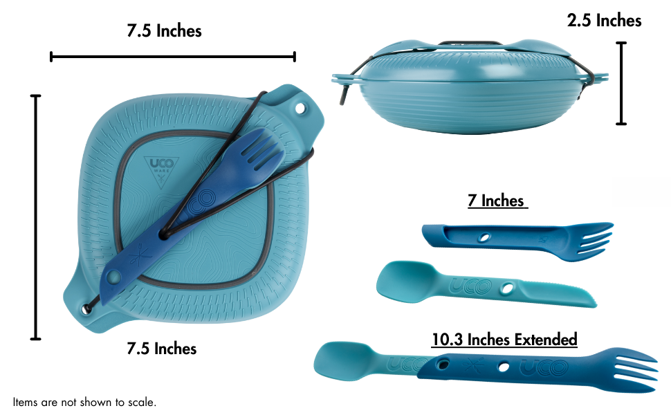 6 PIECE MESS KIT FOR 1 FOR CAMPING BY UCO GEAR-