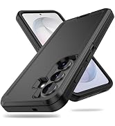 ACAGET for Samsung Galaxy S26 Case, Heavy Duty Matte Non Slip Armor Cover with Port Anti Dust Plu...