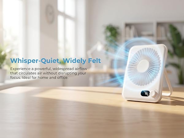 Whisper Quiet Wide Airflow
