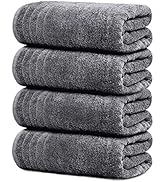 Tens Towels Pack of 4 Extra Large Bath Towels 30 x 60 Inches, 100% Cotton, Larger &amp; Lighter Weigh...