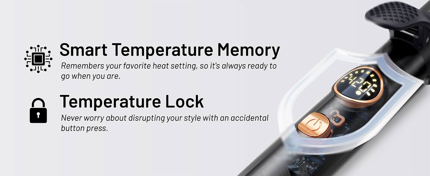 Smart temperure memory &amp;amp;amp;amp; Temperature lock